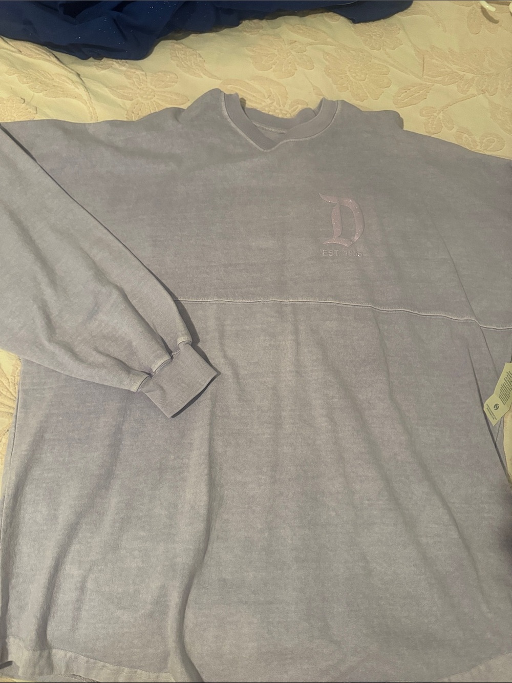 Disney Lilac Spirit Jersey Crewneck Sweatshirt